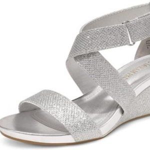 Dream Paris - Low Heel - Silver Sparkly Shoe
